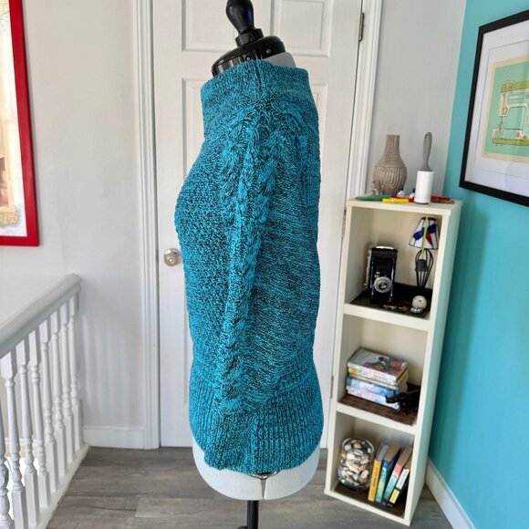 Anthropologie Sleeping On Snow Off-The-Shoulder Cable Knit Sweater (size XS) - Picture 4 of 15